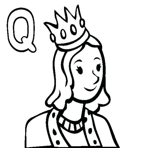 600x612 Letter Q Coloring Pages Letter Q Coloring Page For Preschool Kids