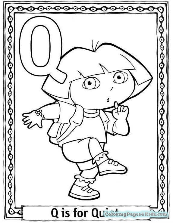 574x741 Letter Q Coloring Pages Preschool Coloring Pages For Kids