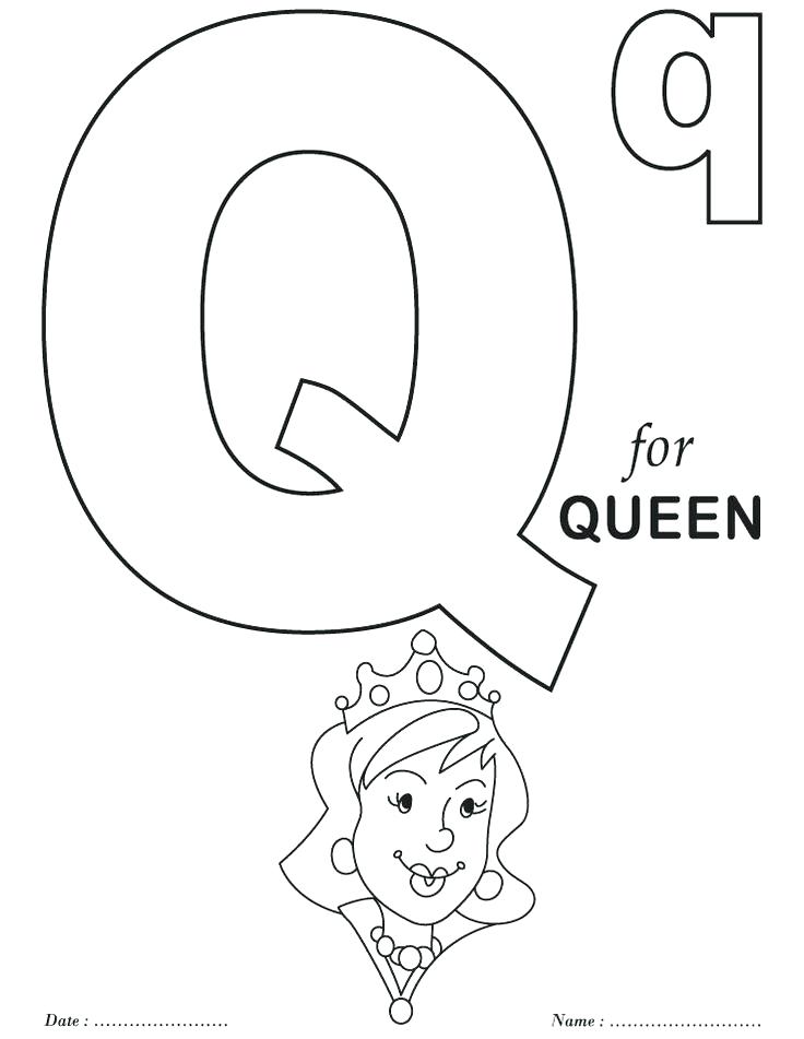 736x951 Letter Q Coloring Pages Q Coloring Page Q Coloring Pages Alphabet