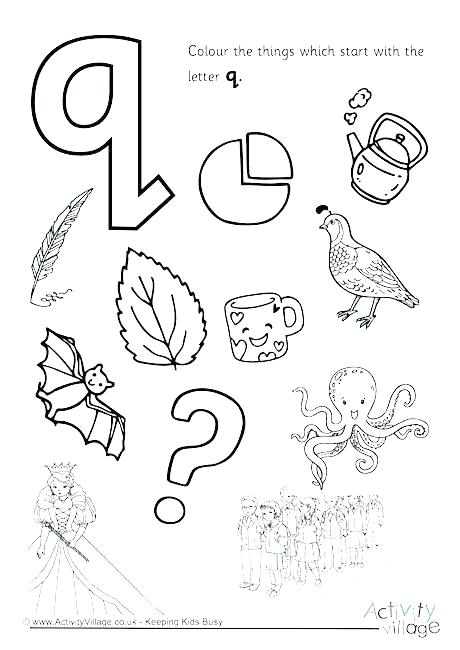 460x650 Letter Q Coloring Pages