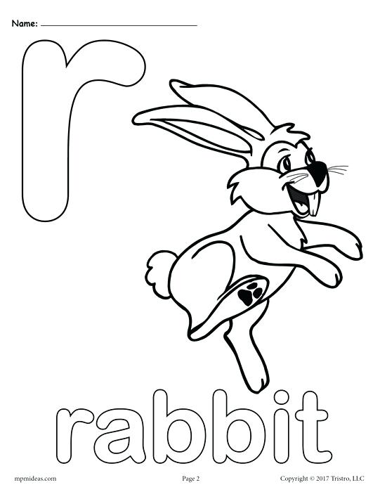541x700 Letter R Alphabet Coloring Pages 3 Free Printable Versions