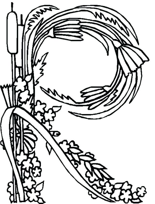 600x789 The Letter R Coloring Page Professional