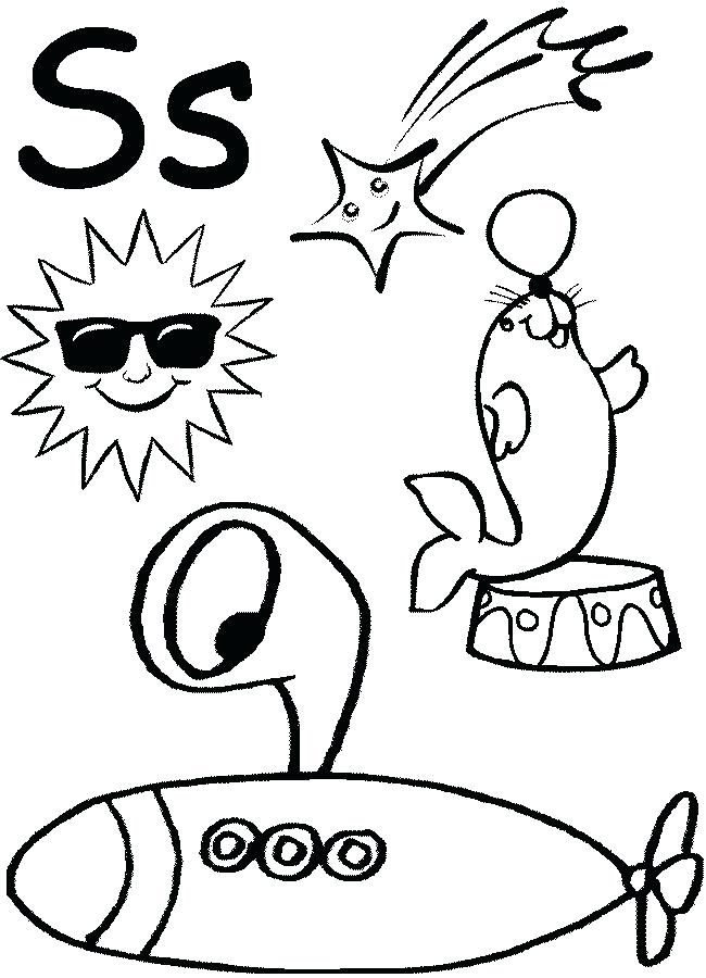 650x900 Letter S Coloring Pages Preschool Page Free On Art Pages Printable