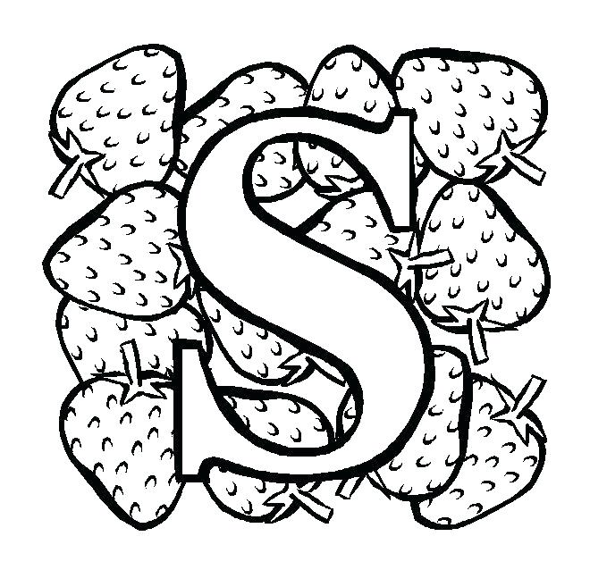 S Coloring Page 660x638 S Coloring Page