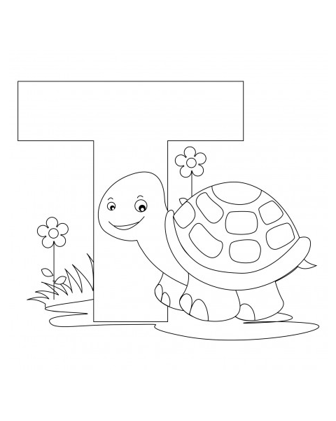 480x600 Letter T Coloring Page Abc Coloring Pages