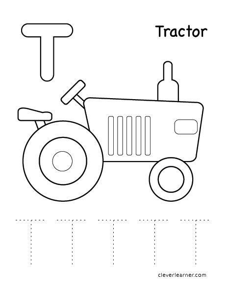 Letter T Writing And Coloring Sheet 463x599 Letter T Writing And Coloring Sheet