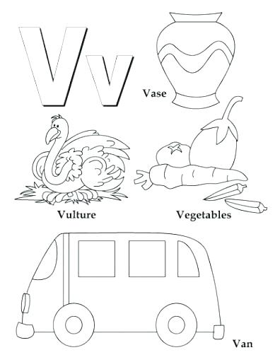 Letter V Coloring Pages at GetColorings.com | Free printable colorings ...
