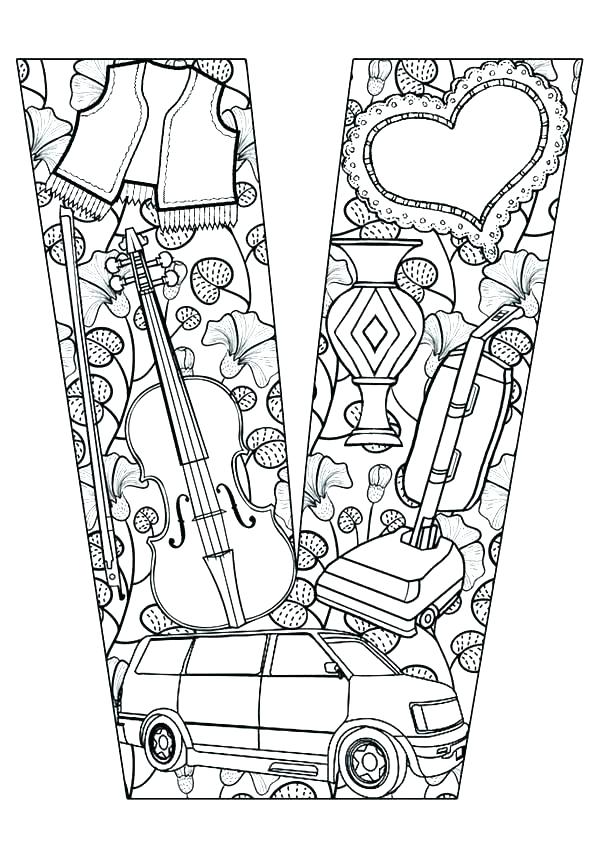 Letter V Coloring Page V Coloring Page Letter V Coloring Pages 600x855 Letter V Coloring Page V Coloring Page Letter V Coloring Pages