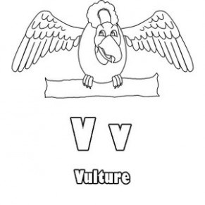 Preschool Kids Learning Letter V Coloring Page Preschool 291x291 Preschool Kids Learning Letter V Coloring Page Preschool