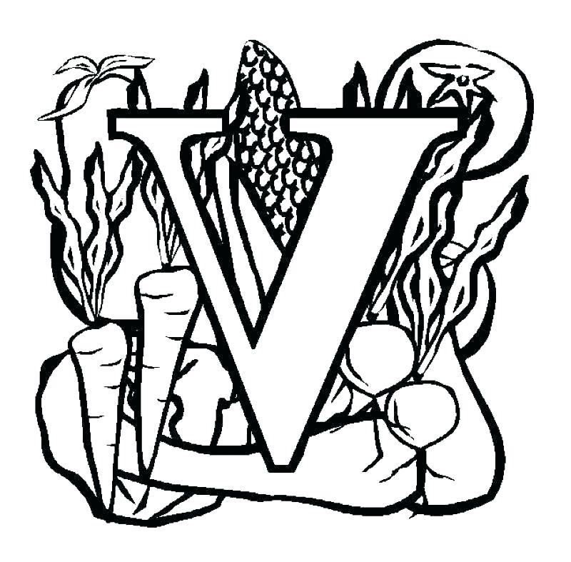 Letter V Coloring Pages Preschool 800x787 Letter V Coloring Pages Preschool