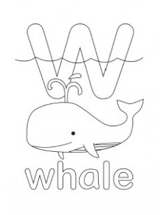 Letter W Coloring Pages