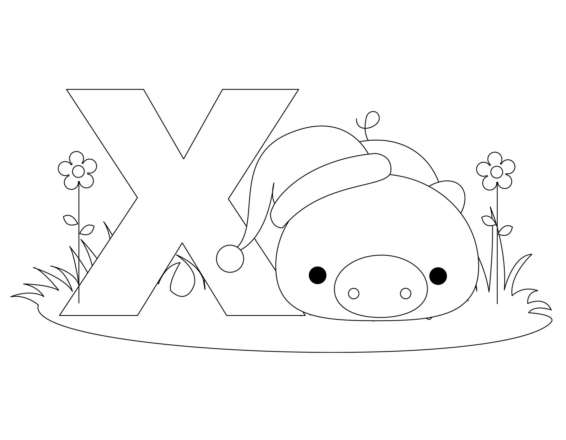 Free Printable Alphabet Coloring Pages For Kids 1963x1527 Free Printable Alphabet Coloring Pages For Kids