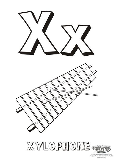Letter X Educational Coloring Alphabet My Coloring Page 472x678 Letter X Educational Coloring Alphabet My Coloring Page