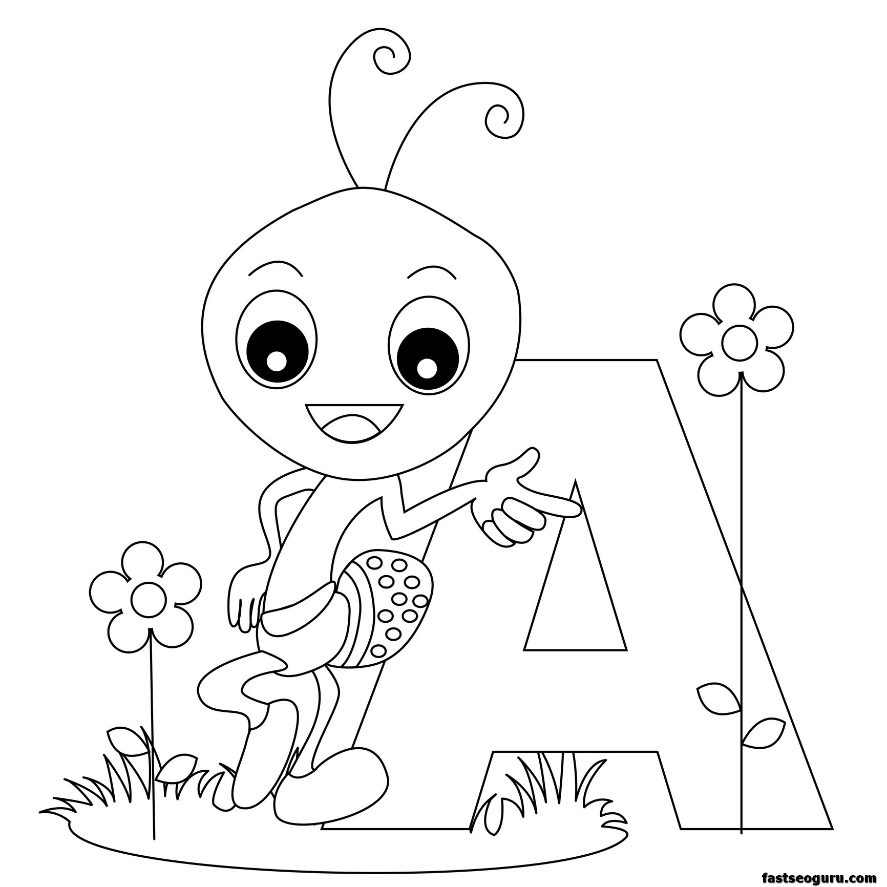 Animal Alphabet Worksheets Letter For Ant Printable Coloring Page 1732x1732 Animal Alphabet Worksheets Letter For Ant Printable Coloring Page