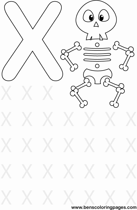 524x803 Letter X Template To Print New Learning Alphabet Letter X