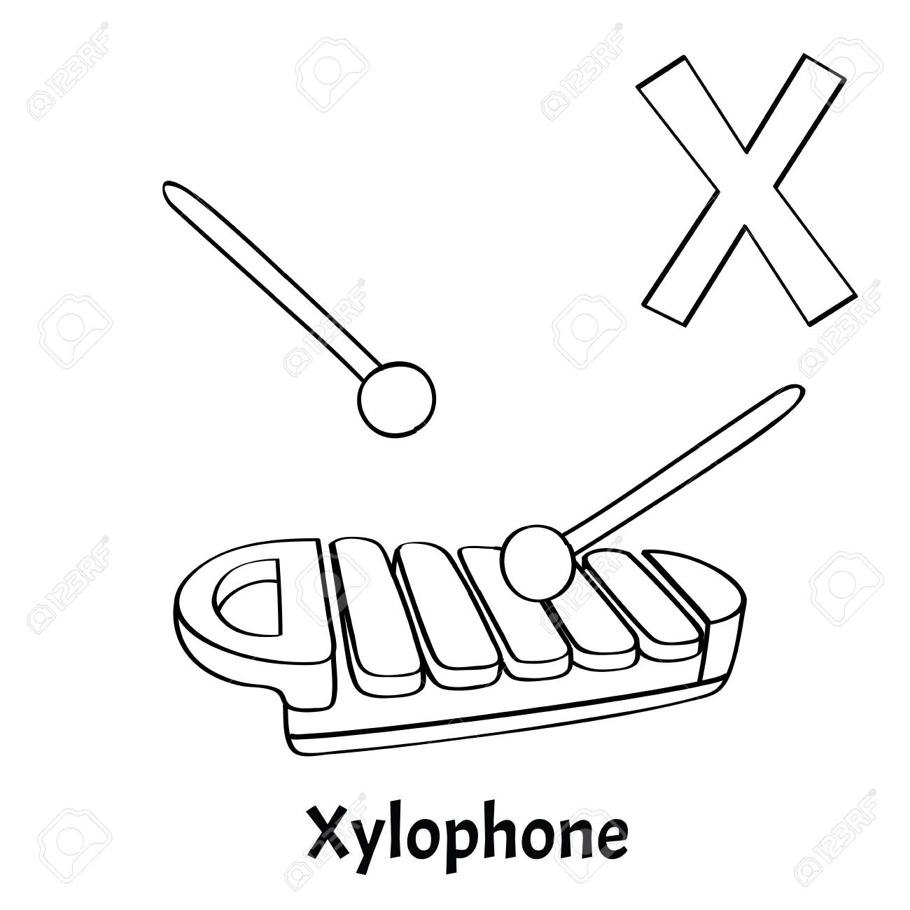 1300x1300 New Letter X Coloring Pages Preschool Printabl