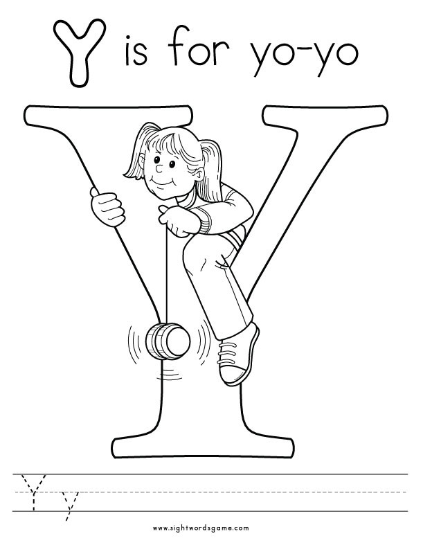611x790 Letter Y Coloring Pages Lovely Alphabet Coloring Pages