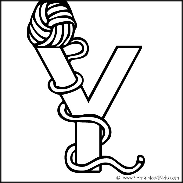600x600 Letter Y Coloring Pages For Kids