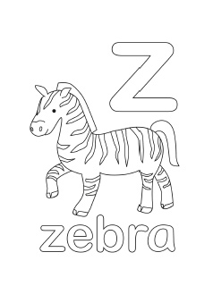 Letter Z Coloring Page at GetColorings.com | Free printable colorings ...