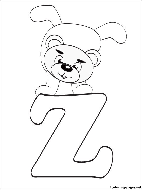 Letter Z Coloring Page Coloring Pages 560x750 Letter Z Coloring Page Coloring Pages