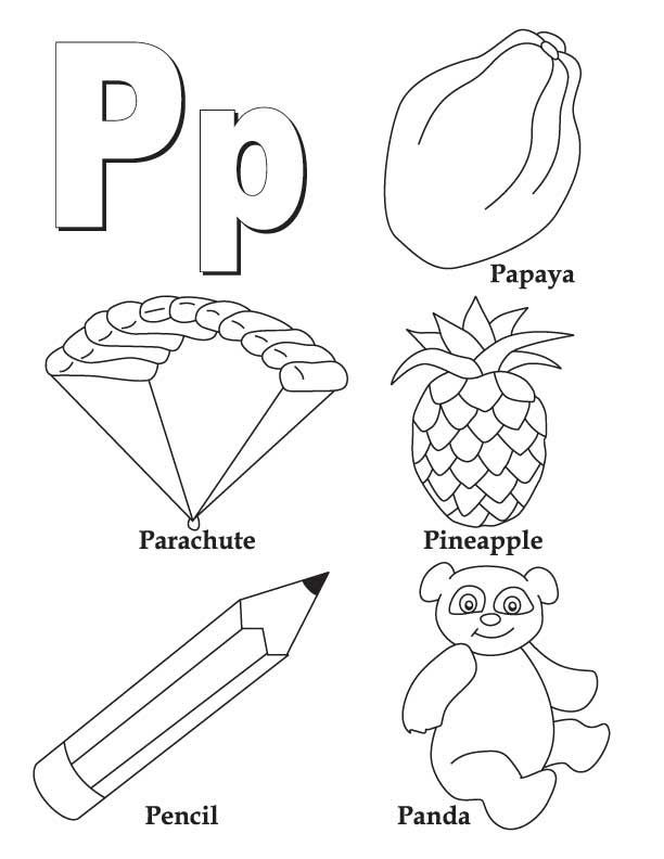 My A To Z Coloring Book Letter P Coloring Page February 612x792 My A To Z Coloring Book Letter P Coloring Page February