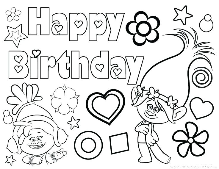 736x568 Birthday Color Page Free Birthday Coloring Pages For Dad Free