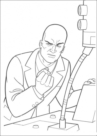 374x525 Superman's Enemy Coloring Pages (Superman) Lex