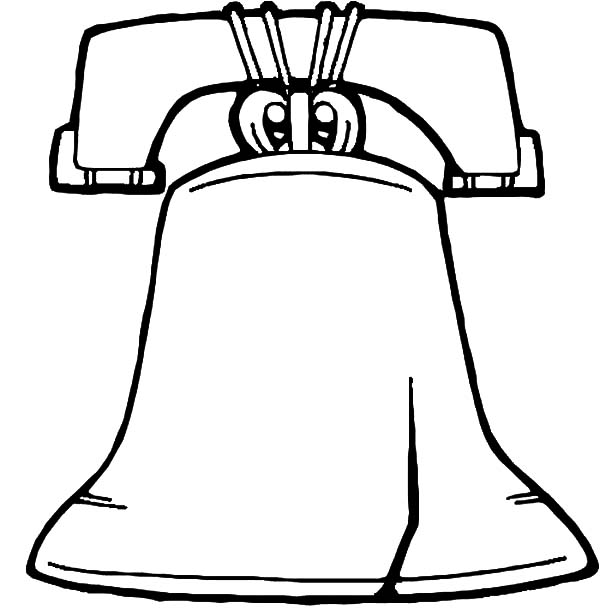 Liberty Bell Coloring Page 600x610 Liberty Bell Coloring Page