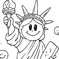 Smiley Face Liberty Coloring Pages Surfnetkids 200x200 Smiley Face Liberty Coloring Pages Surfnetkids