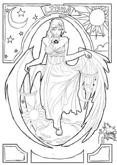 Free Printable Libra Adult Coloring Page. Download It In Pdf 236x333 Free Printable Libra Adult Coloring Page. Download It In Pdf