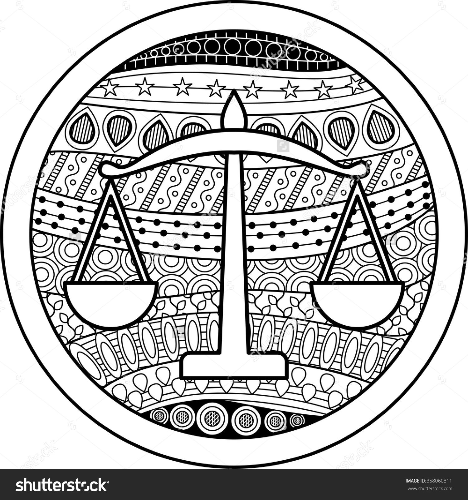 Libra Coloring Pages at GetColorings.com | Free printable colorings