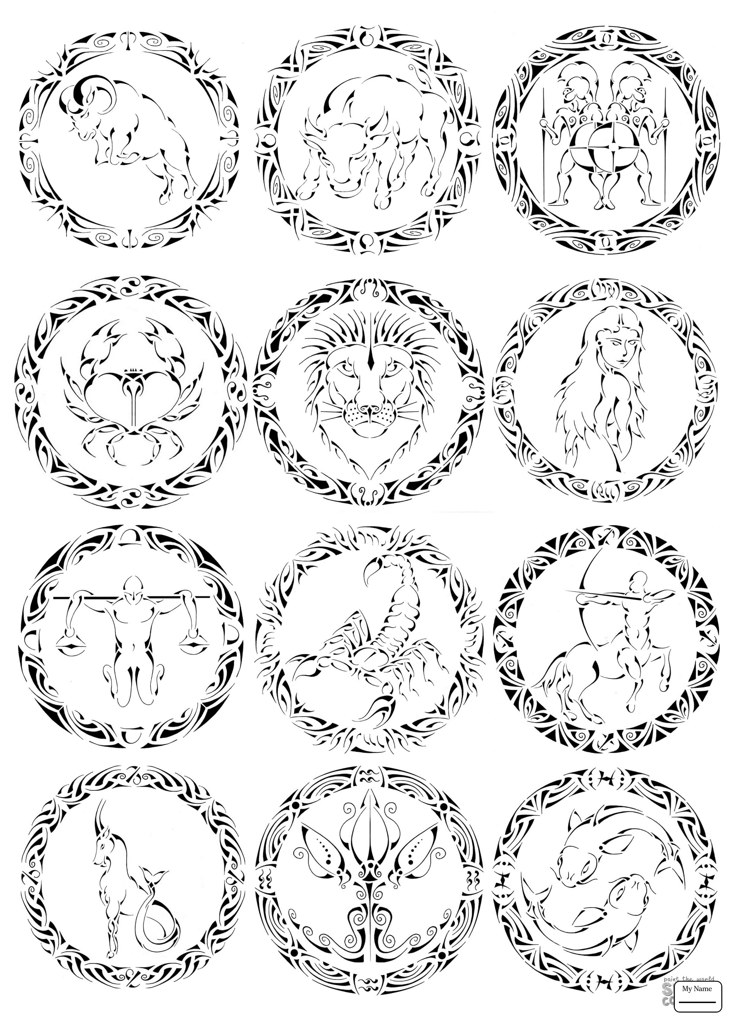 Coloring Pages For Kids Fantasy Mythology Pisces Zodiac Sign 2423x3392 Coloring Pages For Kids Fantasy Mythology Pisces Zodiac Sign