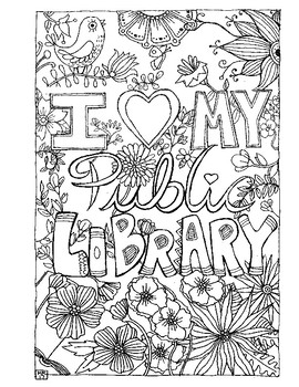 I Love My Public Library Coloring Page By The Lybrary Lyon Tpt 270x350 I Love My Public Library Coloring Page By The Lybrary Lyon Tpt
