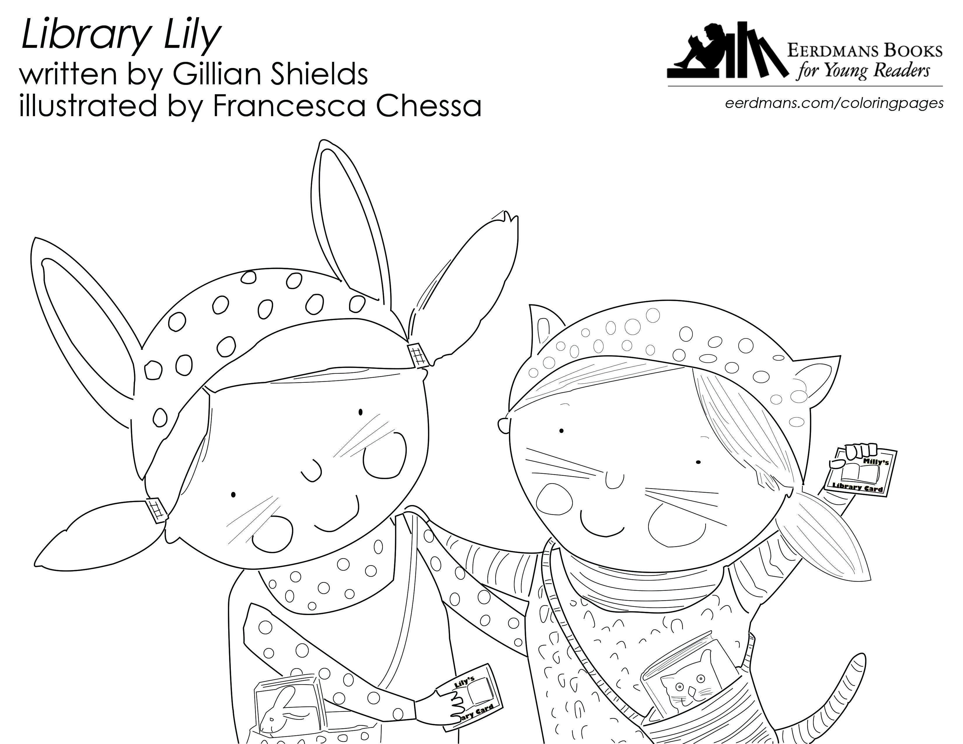 Library Lily Coloring Page Free Printable! Young Artists 3300x2550 Library Lily Coloring Page Free Printable! Young Artists