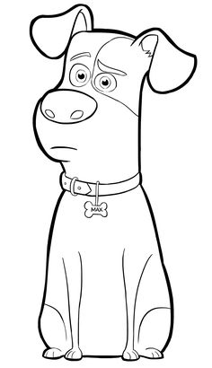 Print Buddy Is Relaxing Secret Life Of Pets Coloring Pages 236x410 Print Buddy Is Relaxing Secret Life Of Pets Coloring Pages