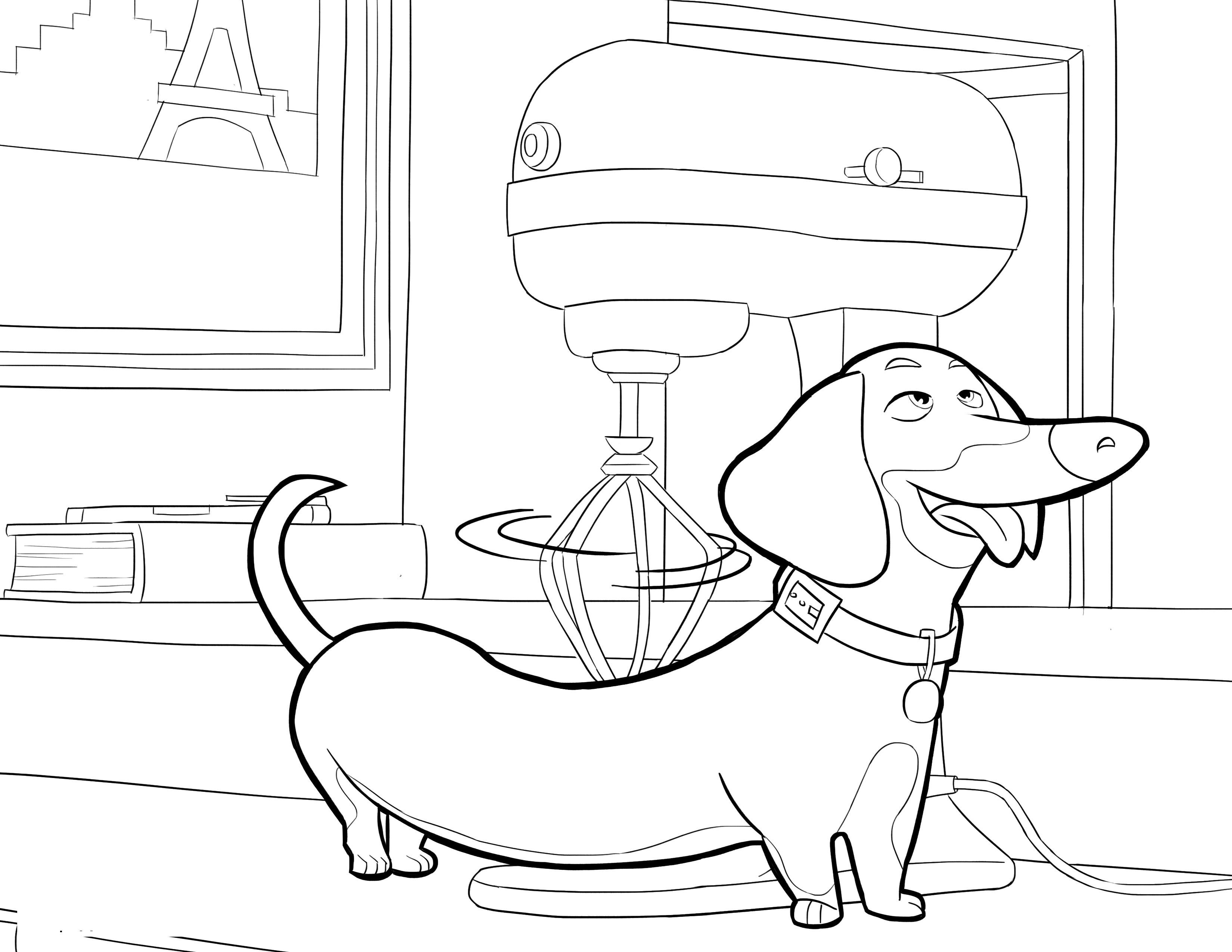 The Secret Life Of Pets Coloring Page 3300x2550 The Secret Life Of Pets Coloring Page