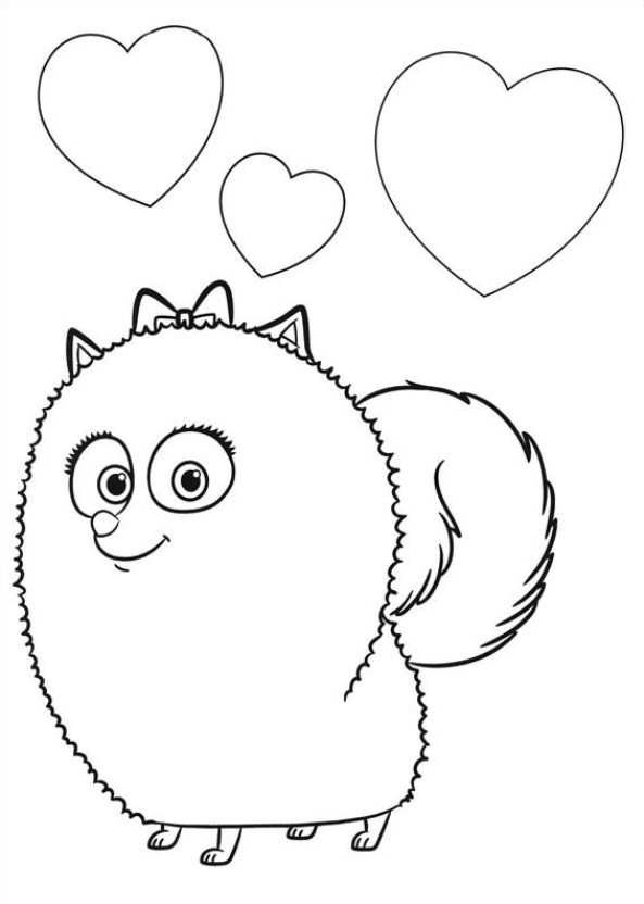 Kids N 29 Coloring Pages Of Secret Life Of Pets 593x832 Kids N 29 Coloring Pages Of Secret Life Of Pets