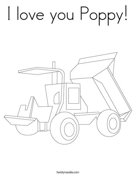 468x605 I Love You Poppy Coloring Page