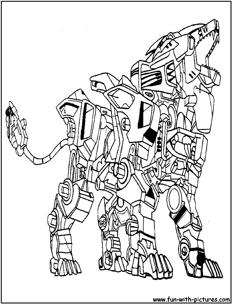 800x1050 Liger Zoids Coloring Page.png Lineart Zoids