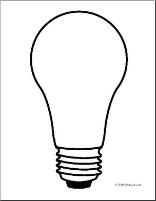 Clip Art Light Bulb 2 (Coloring Page) I Abcteach 304x392 Clip Art Light Bulb 2 (Coloring Page) I Abcteach