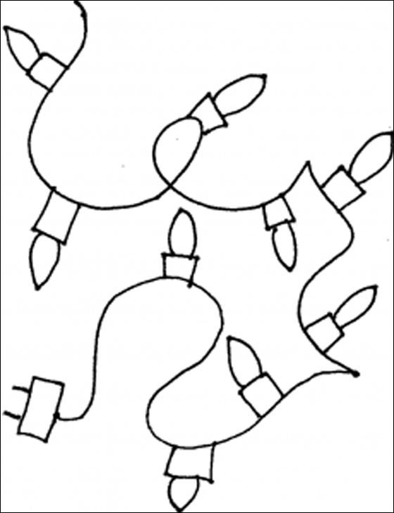 Christmas Lights Coloring Pages 560x730 Christmas Lights Coloring Pages