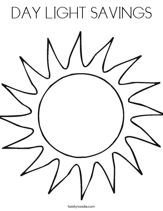 Day Light Savings Coloring Page 685x886 Day Light Savings Coloring Page