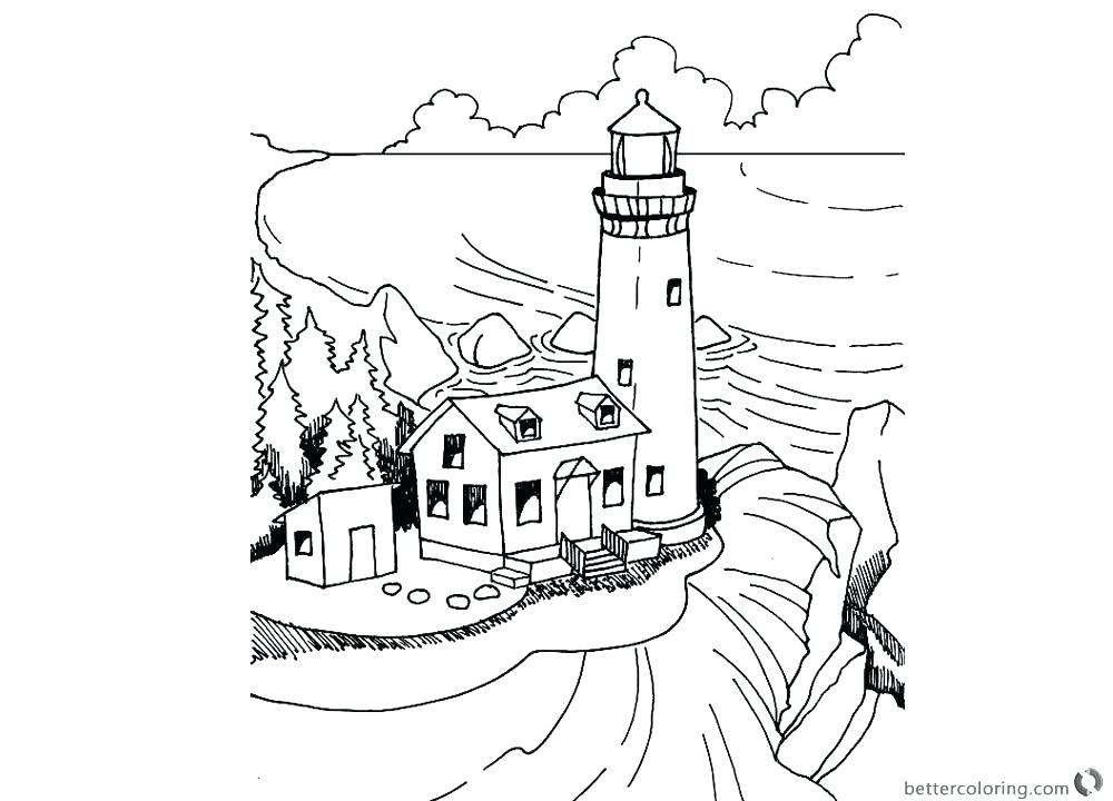 A Lighthouse Coloring Page Color The Bible Retirement Gift Ideas 1000x720 A Lighthouse Coloring Page Color The Bible Retirement Gift Ideas