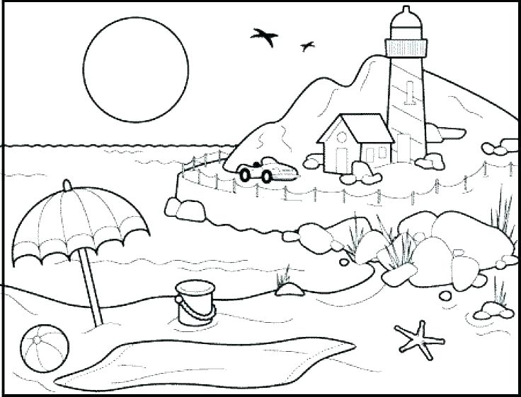Coloring Pages Beach Beach For Coloring Beach Coloring Beach 736x562 Coloring Pages Beach Beach For Coloring Beach Coloring Beach