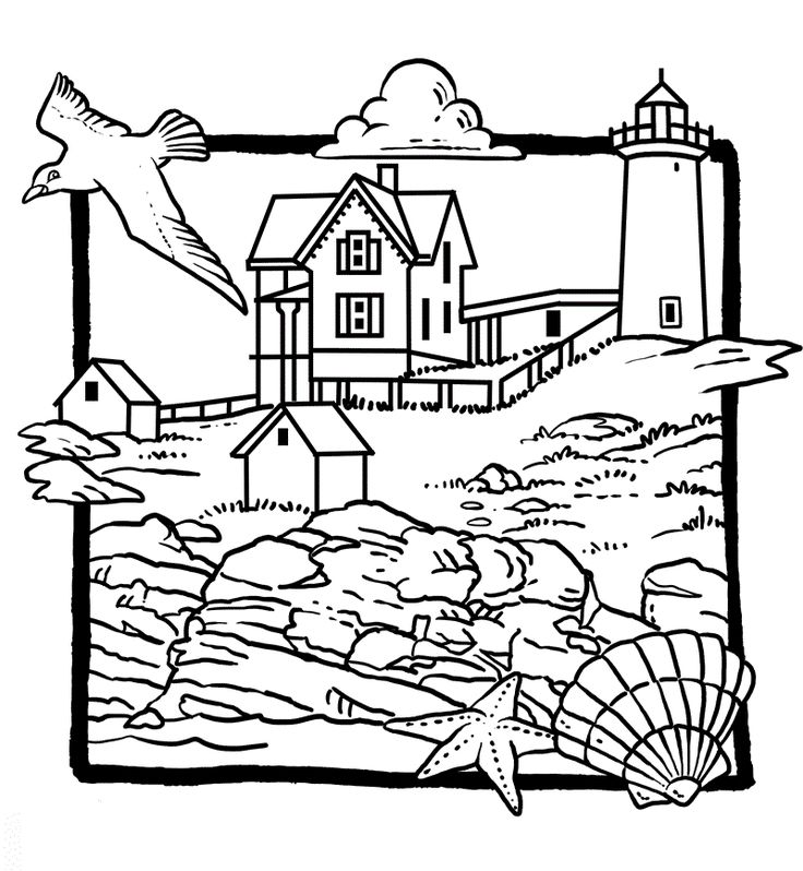 Lighthouse Coloring Pages For Adults at GetColorings.com | Free