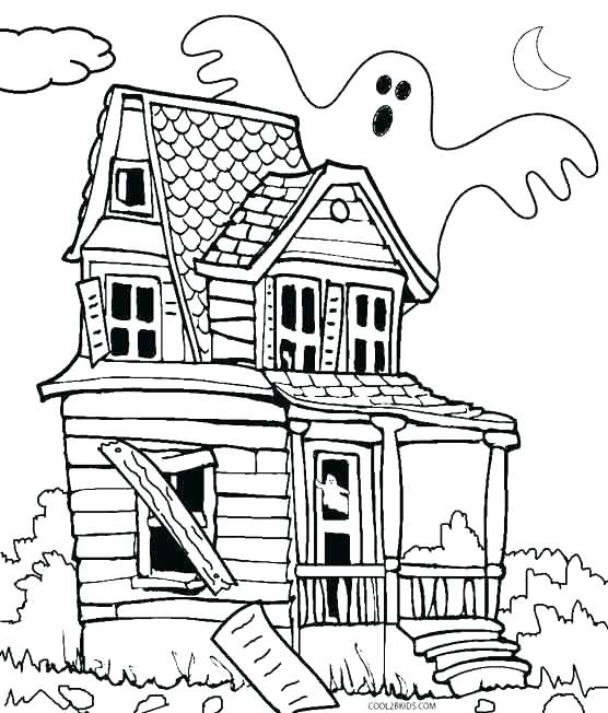 556x652 Lighthouse Coloring Pages House Coloring Pages Printable Haunted