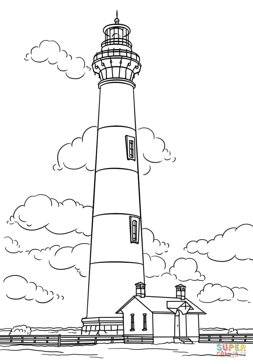 Lighthouse Coloring Page Free Printable Pages Kids For Adults Fair 824x1186 Lighthouse Coloring Page Free Printable Pages Kids For Adults Fair