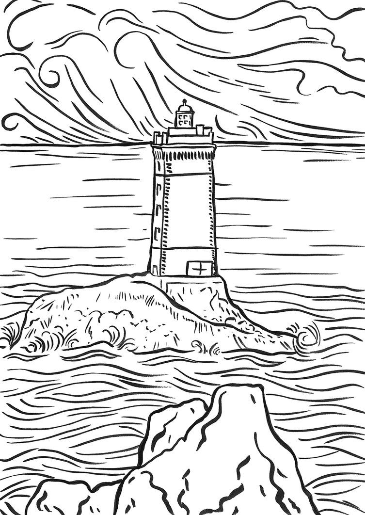 Free Printable Lighthouse Coloring Pages For Kids Lighthouse 753x1062 Free Printable Lighthouse Coloring Pages For Kids Lighthouse