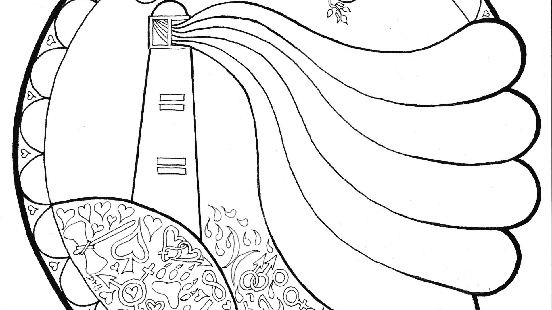1920x1080 Stunning Lighthouse Coloring Pages With Beautiful Scenery Free