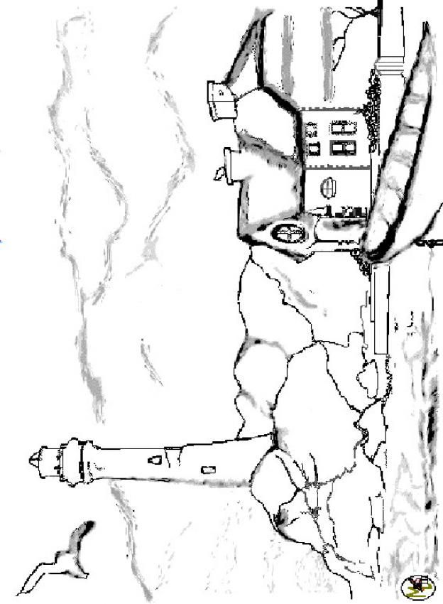 624x850 Free Adult Coloring Pages Of Lighthouses Lighthouse Coloring